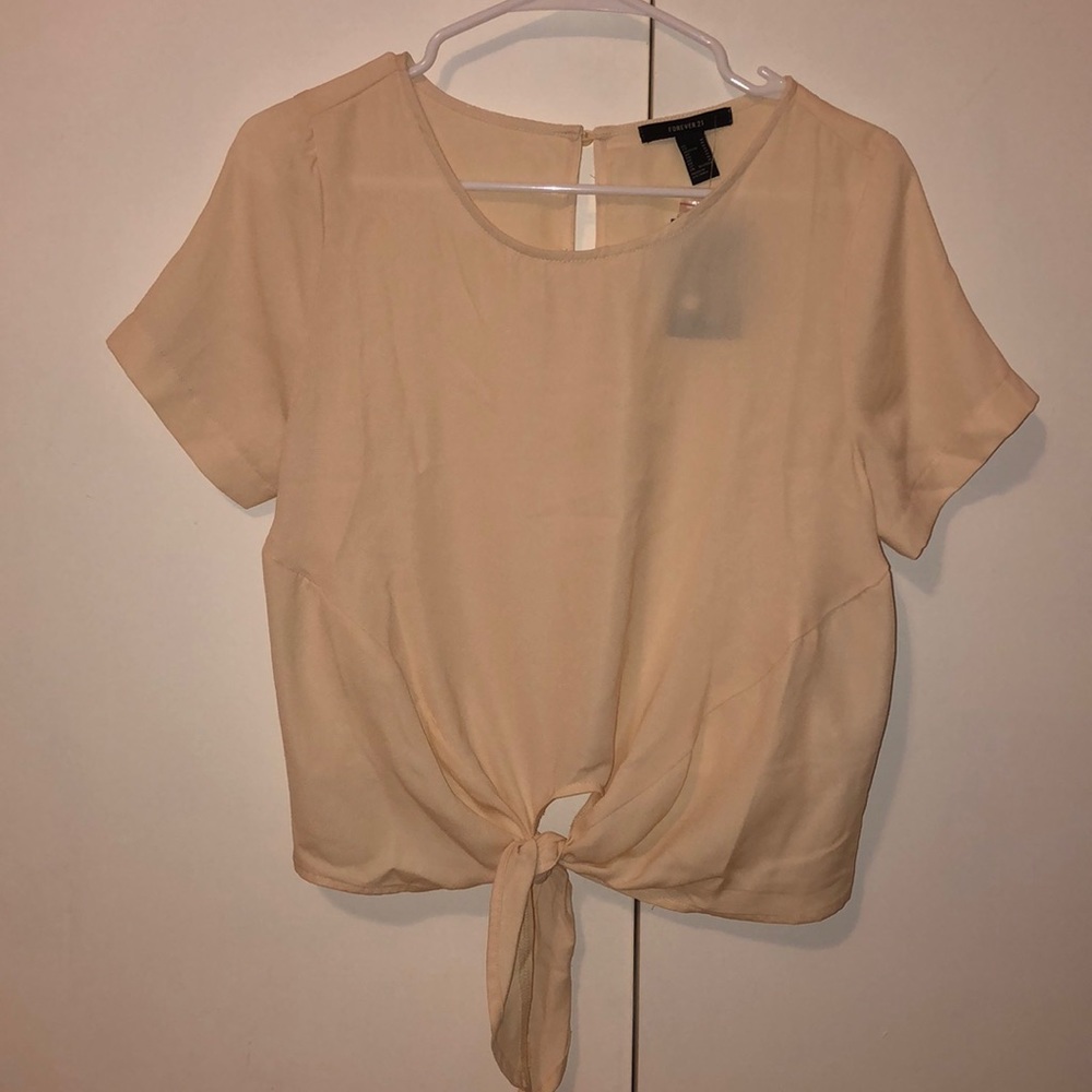 cropped sheer blouse